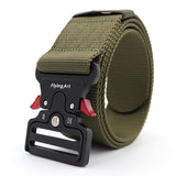 5.0 CM Wide Belt for Men Large Size 125 135 145 155 165cm Army Tactical Military Nylon Waist Belts Quick Release Magnetic Buckle